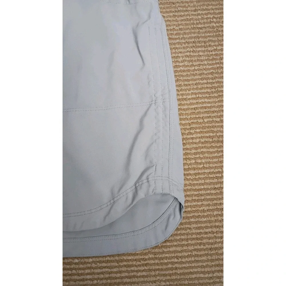 Patagonia Strider Skort Tech Fitz Roy Trout Log Adjustable Cinch Sides Gray Sz L